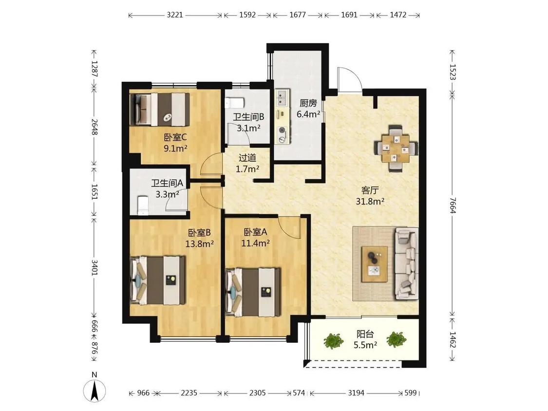 整租·海峡城云玺湾
