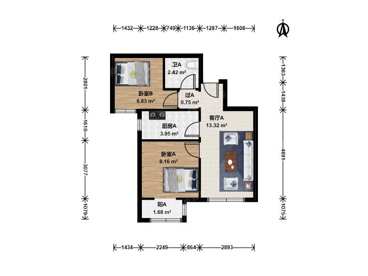 整租·北京城建福润四季(A区)