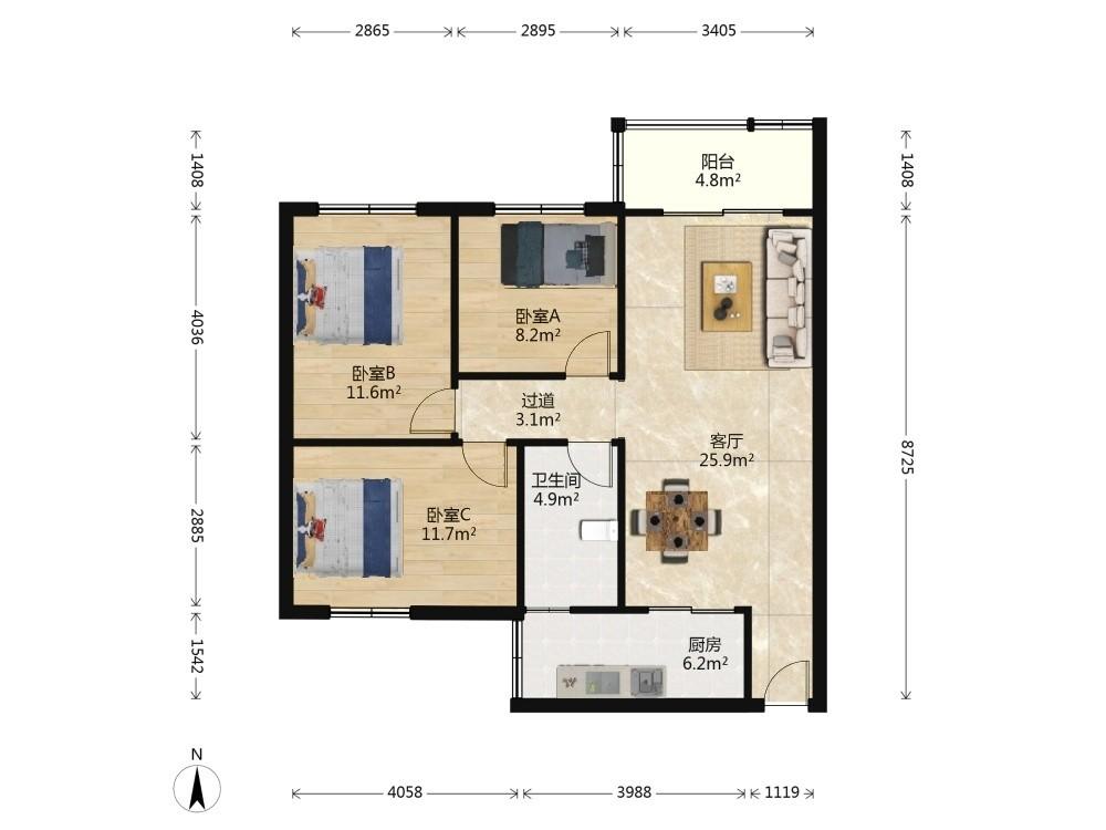 整租·岭南新世界(集贤苑)