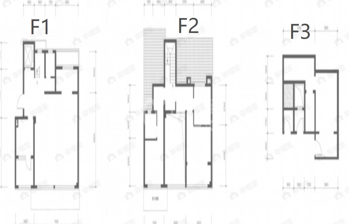 3室2厅3卫建面170平户型图