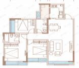 川网国际花园3室2厅2卫户型图