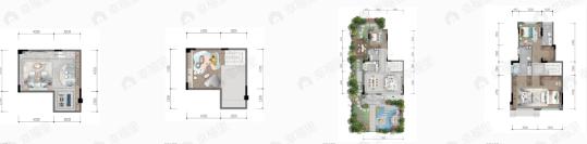 3室2厅3卫建面175平户型图
