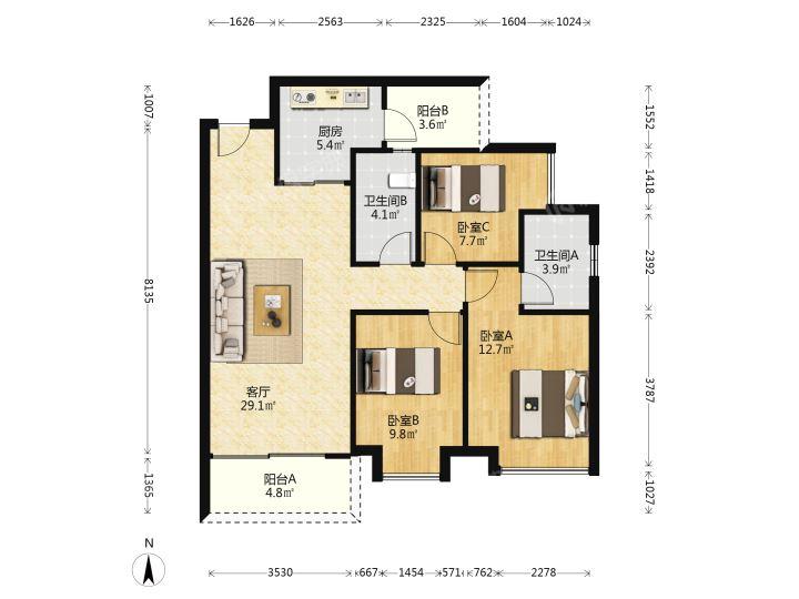 整租·保利花海湾