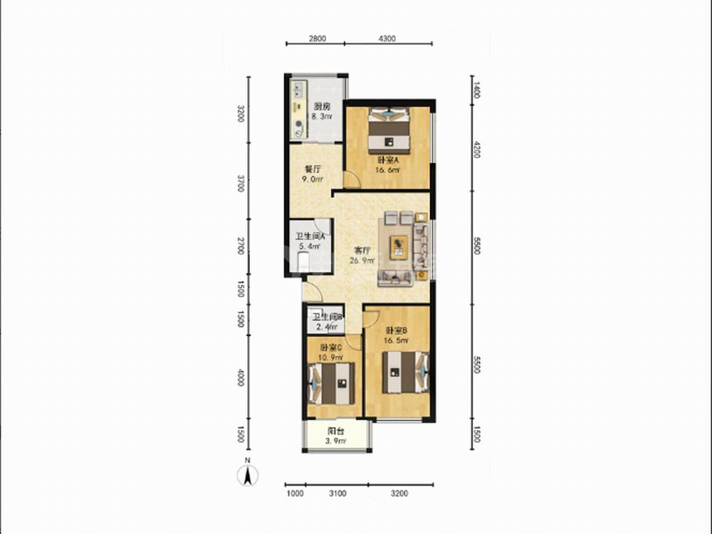 整租·拱辰北大街甲11小区