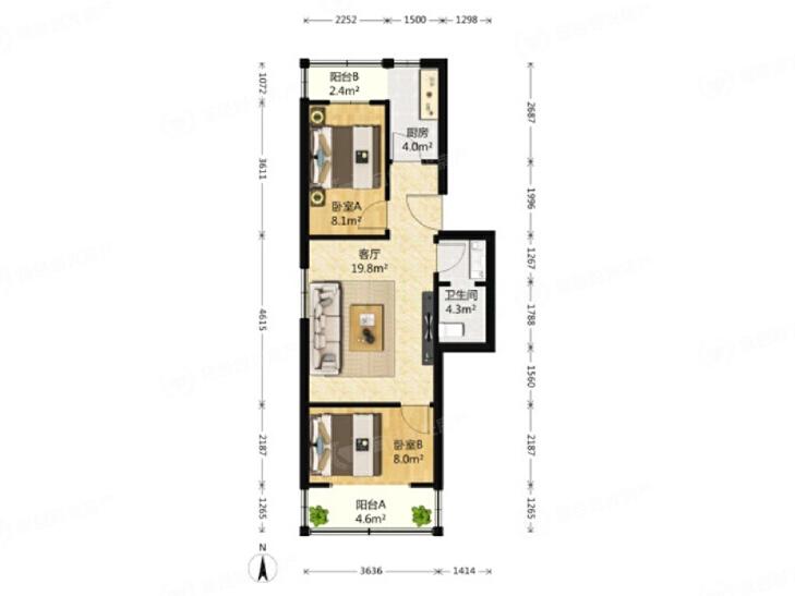 整租·双兴东区