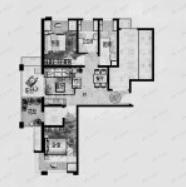保利叶上海2室2厅2卫户型图