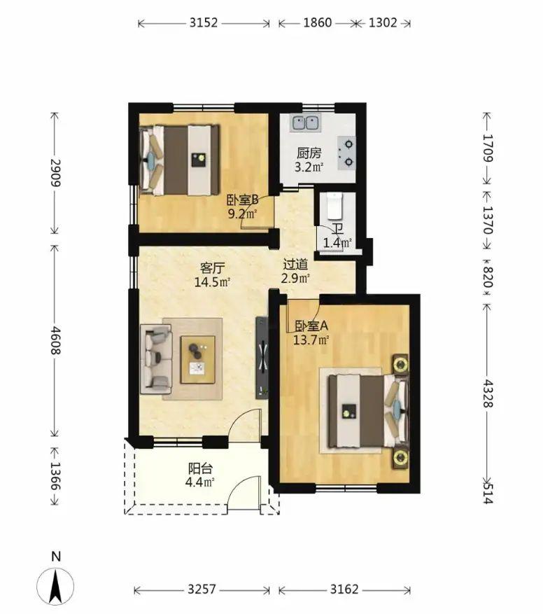 整租·第十中学杏东校区住宅