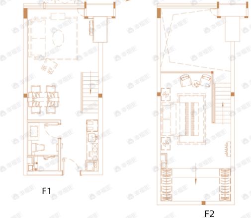 富力华庭1室2厅1卫户型图