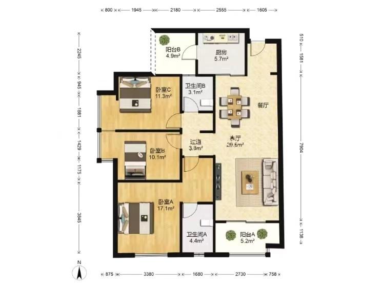 整租·万科广场幸福里