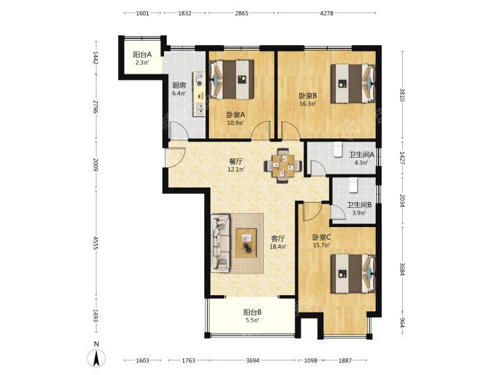 整租·嘉园蓝湖九郡