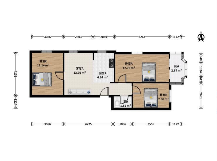 整租·八里庄北里