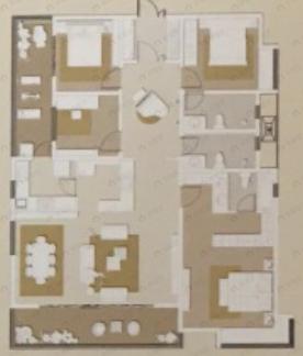 4室2厅2卫建面182平户型图