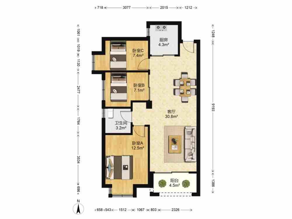 整租·中骏蓝湾尚都