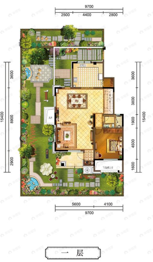 西港兰池郡5室4厅4卫户型图