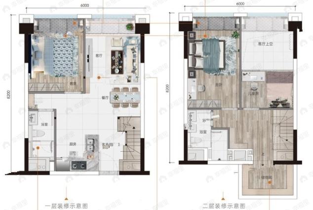 中国铁建城3室2厅2卫户型图