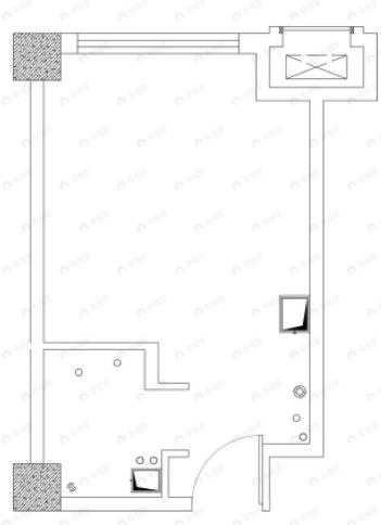 中南君启1室1厅1卫户型图