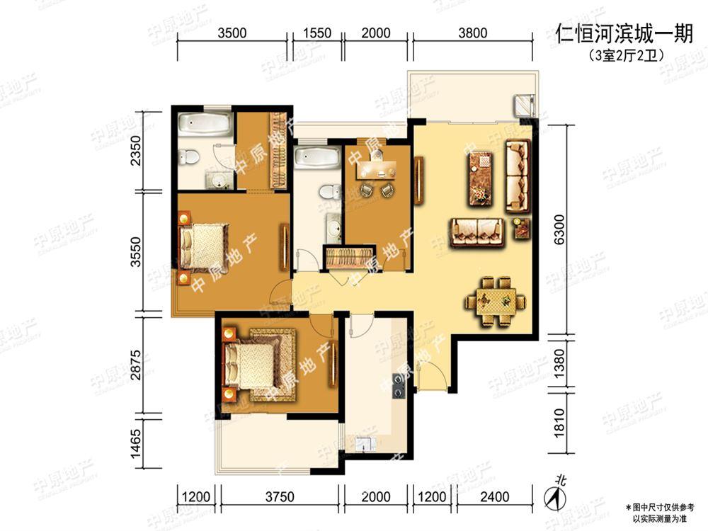 整租·仁恒河滨城(一期)