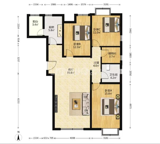 合租·天际万象高尔夫花园