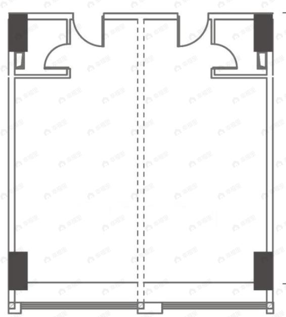 2室2厅2卫建面100平户型图