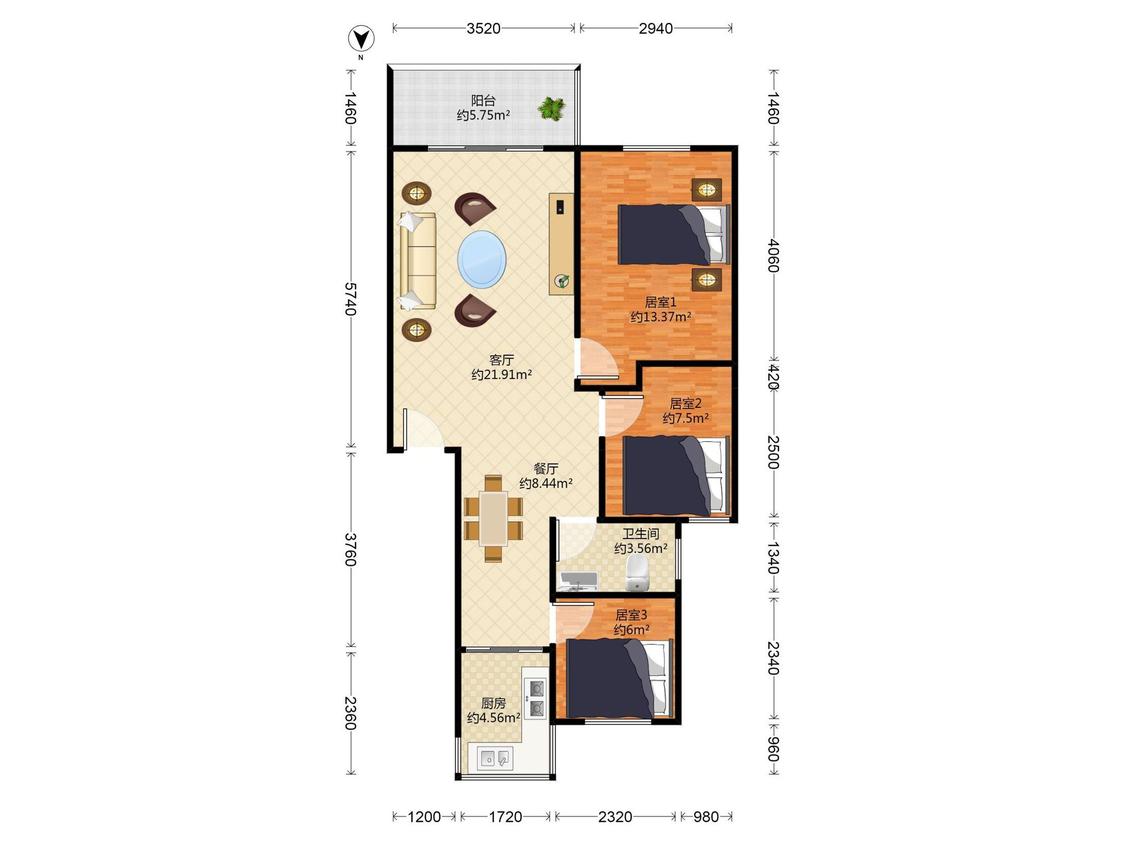 整租·振业梅苑