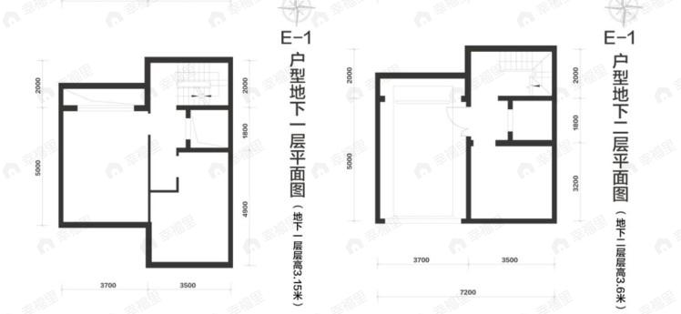 北京城建北京合院4室2厅3卫户型图