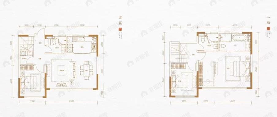 3室2厅3卫建面158平户型图