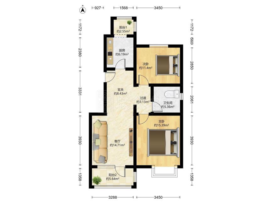 整租·金融街金色漫香郡(北区)