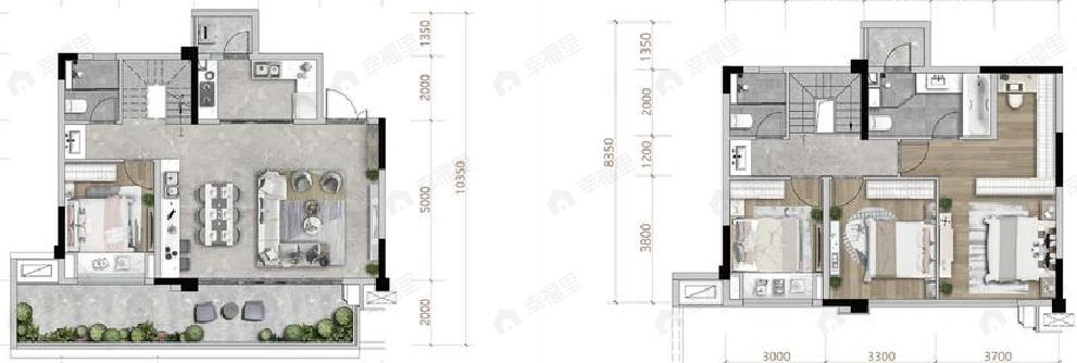 华宇金科锦绣原麓4室2厅3卫户型图