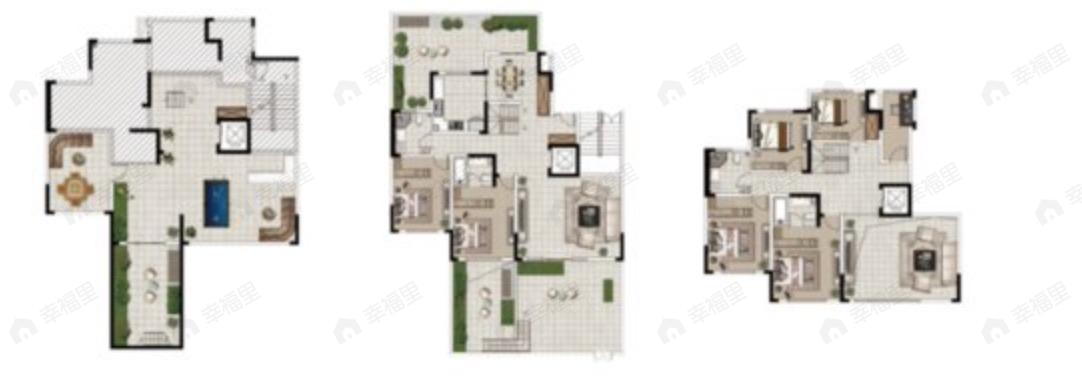 8室3厅4卫建面296平南户型图