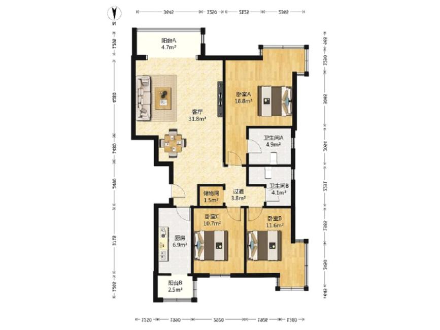 整租·金融街金色漫香郡(南区)
