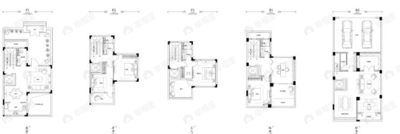 武汉院子5室2厅4卫户型图