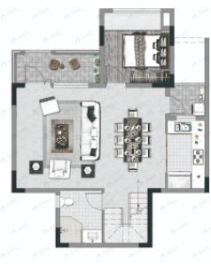 华宇锦绣玺岸4室2厅3卫户型图