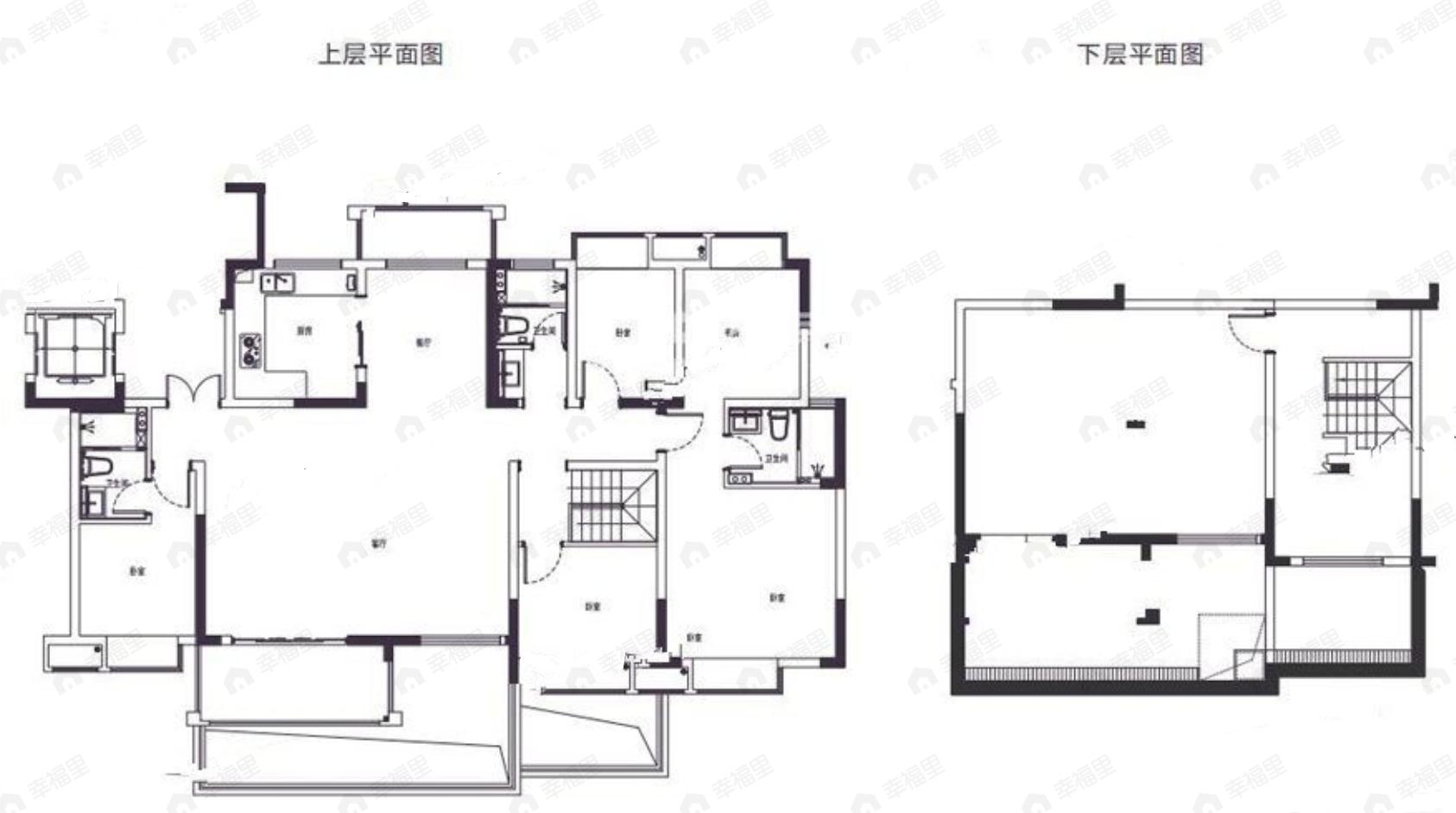 爱涛天禧明庭5室2厅3卫户型图
