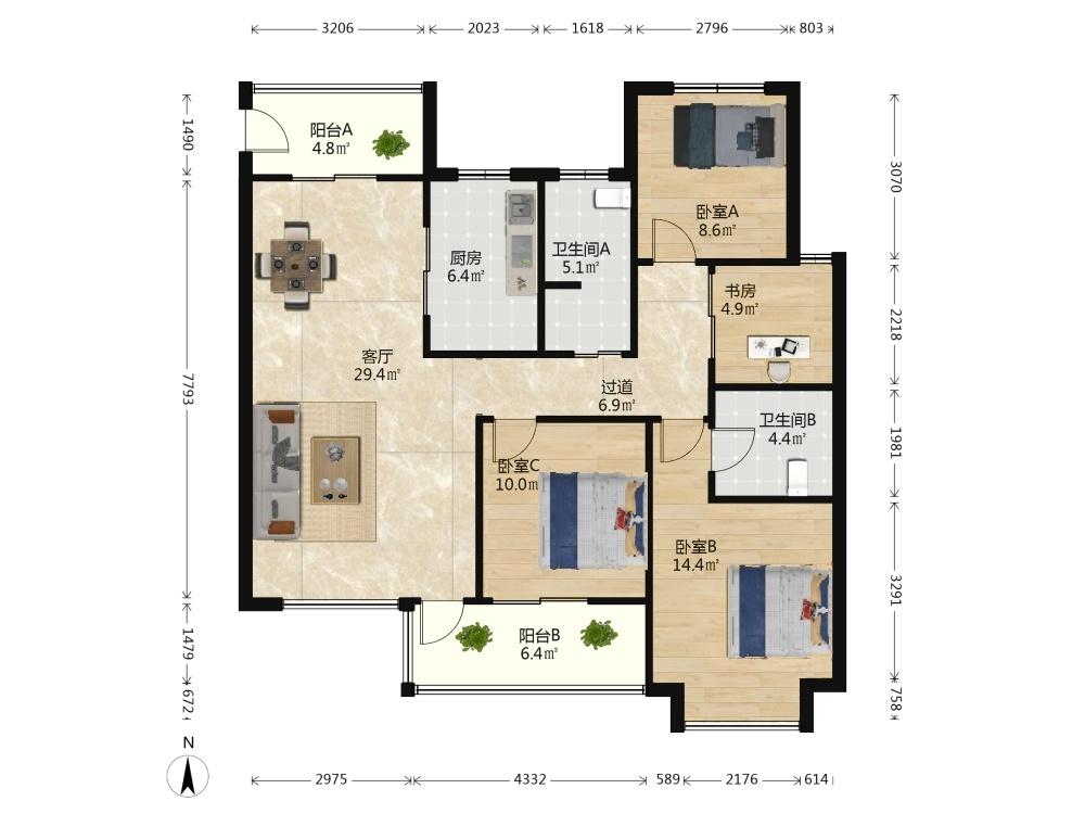 整租·海峡城云玺湾