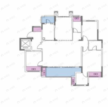 奥园金澜湾4室2厅2卫户型图
