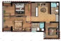 4室2厅3卫建面117平户型图