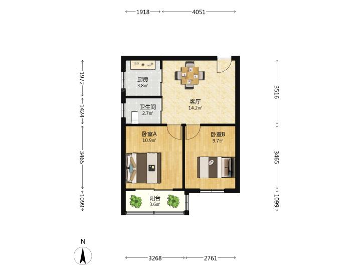 整租·北门桥路1号小区