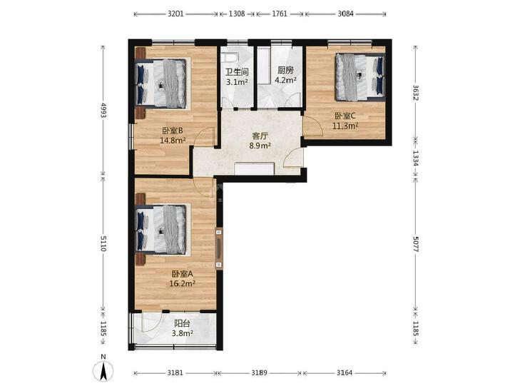 整租·新华社皇亭子宿舍