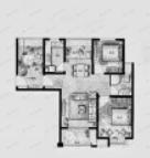 保利叶上海2室2厅2卫户型图