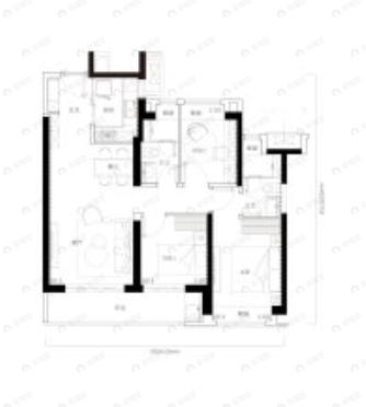 绿城留香园3室2厅2卫户型图