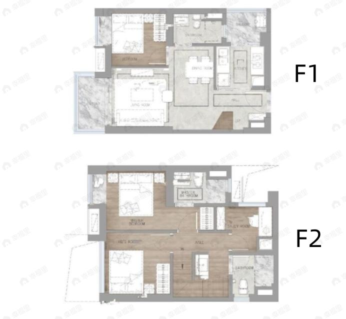 合景朗云花园4室2厅3卫户型图