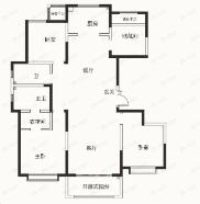 沣西逸园4室2厅2卫户型图
