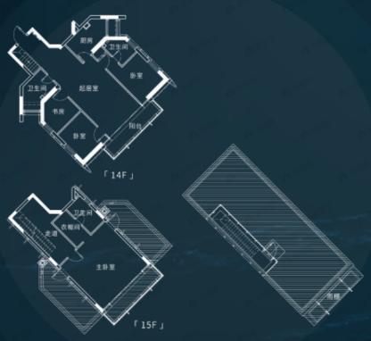 格力公园海德4室2厅3卫户型图