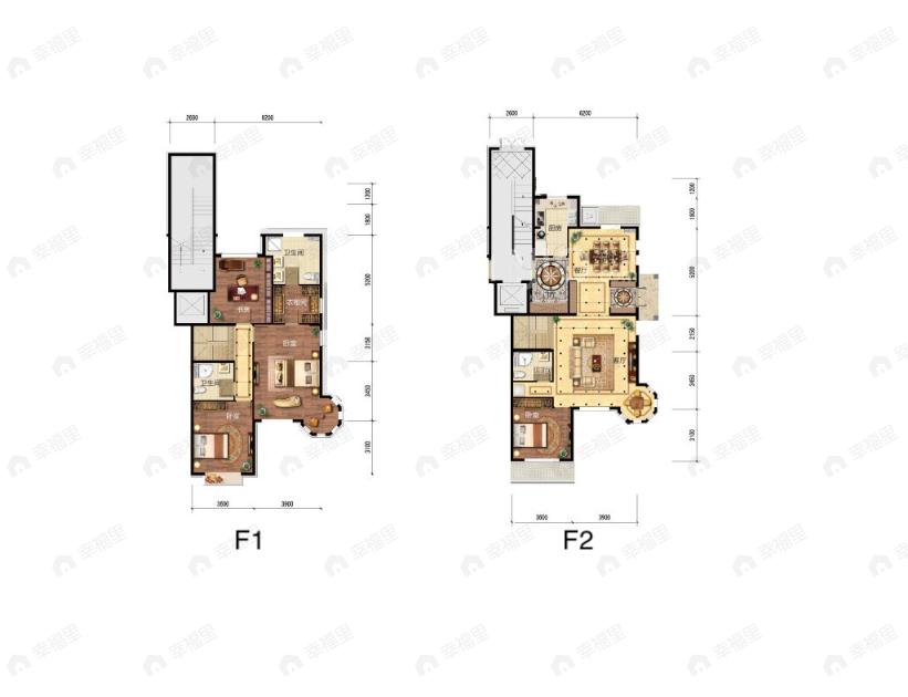 天恒乐墅4室2厅3卫户型图