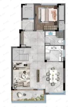 雨润星雨华府3室2厅3卫户型图