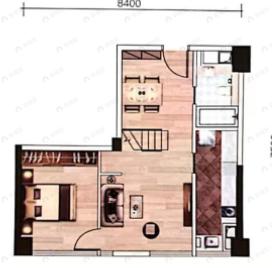 3室2厅2卫建面74平户型图