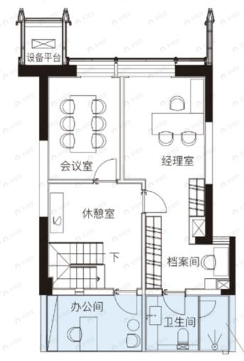 罗牛山玖悦台6室2厅2卫户型图