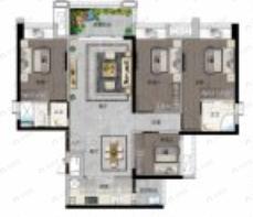 4室2厅2卫建面117平户型图