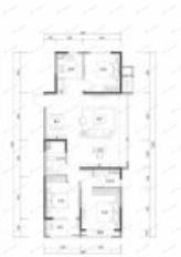 绿城和锦玉园3室2厅2卫户型图
