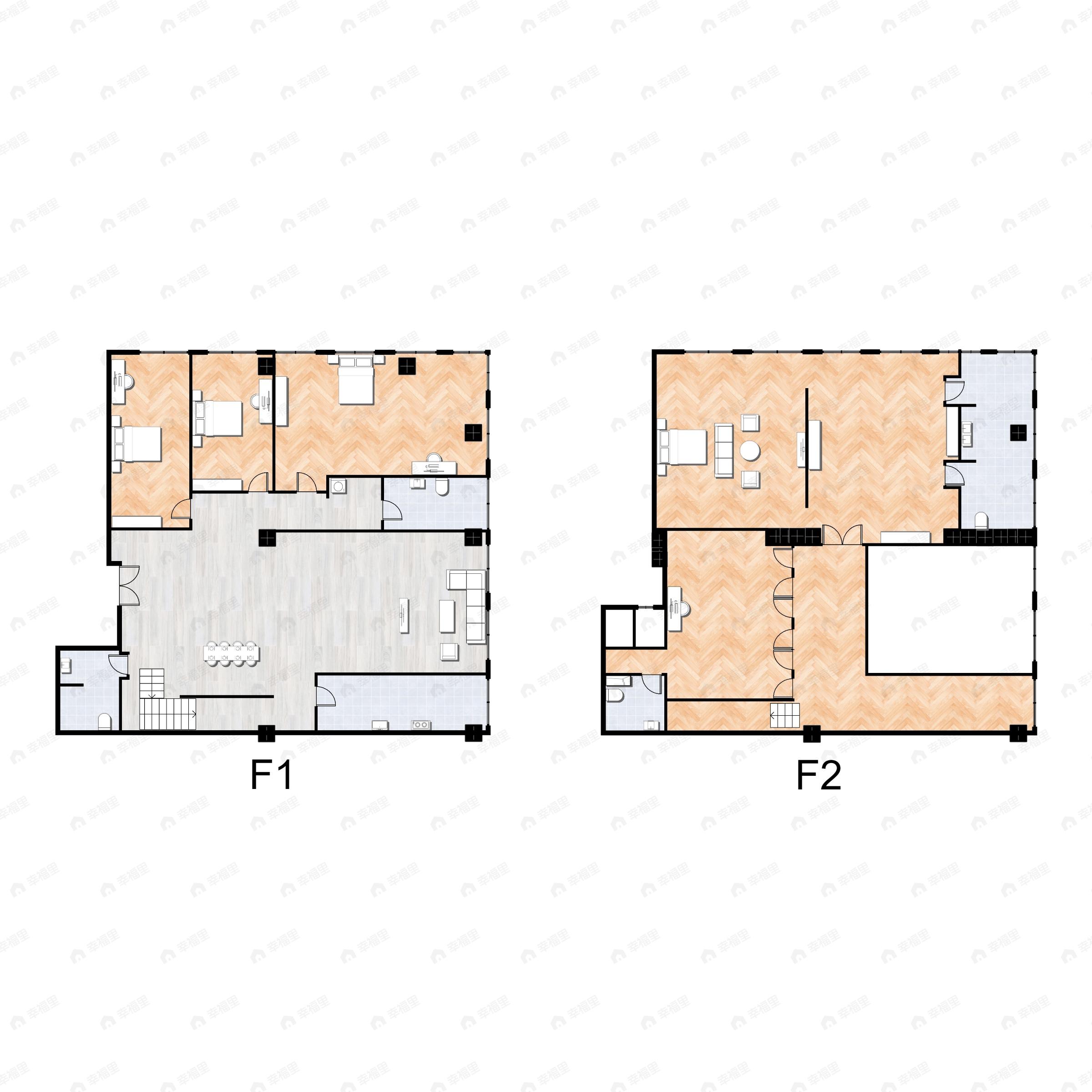 6室3厅4卫建面333平户型图